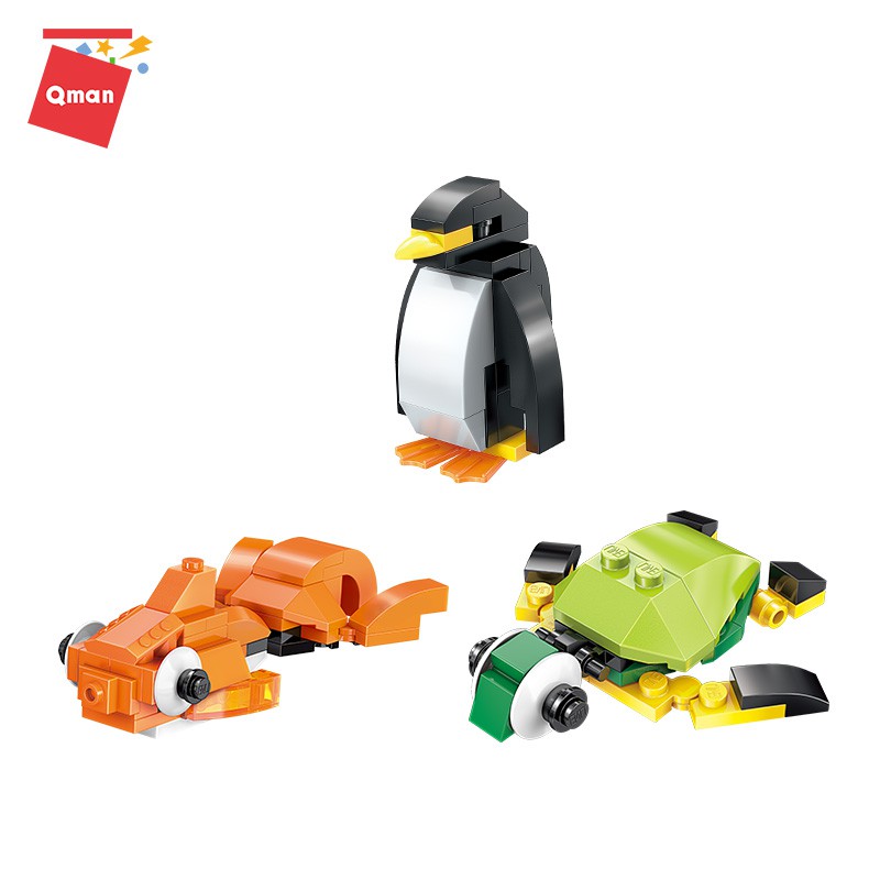 Hộp lego lắp giáp gạch sáng tạo cơ bản 2901 - Đồ chơi xếp hình lego Qman