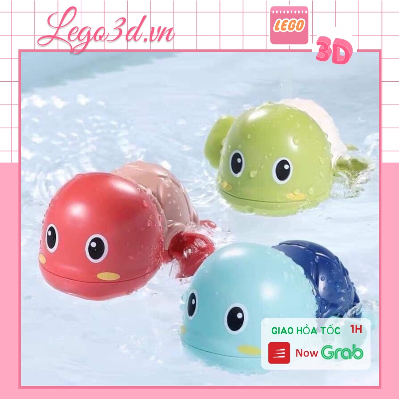 Rùa vặn cót Đồ chơi rùa bơi trong nước thả bồn tắm cho bé Lego3d.vn