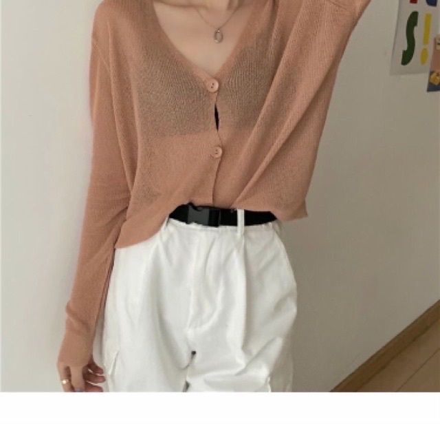 Áo Khoác Len Dáng Ngắn Cổ Tim | BigBuy360 - bigbuy360.vn