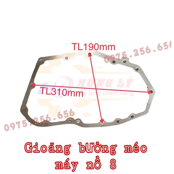 gioăng bưởng méo máy nổ 8 phụ tùng máy nổ phụ tùng máy nông nghiệp phụ tùng Hùng Lỳ