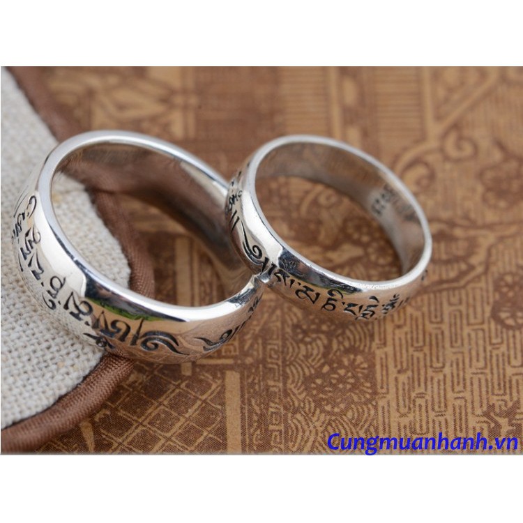 Nhẫn Thần Chú Om Mani Padme Hum Hàng Nhập - NH102