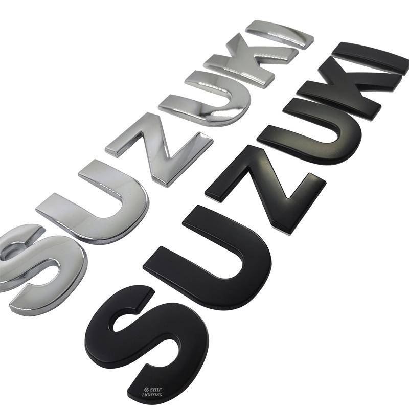 SUZUKI Decal dán trang trí xe hơi màu đen in chữ 45mm