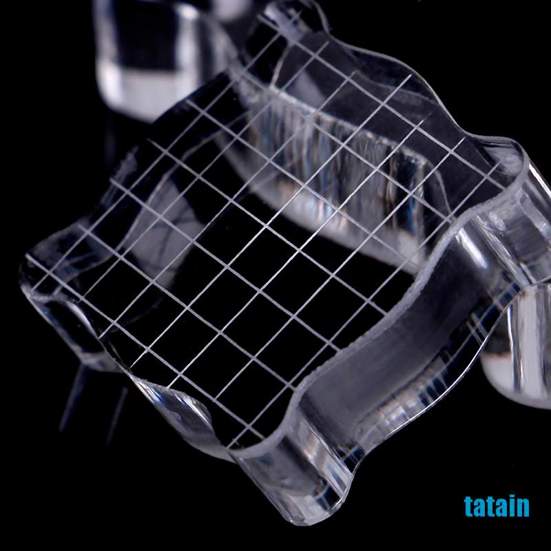 Khối Nhựa Acrylic Trong Suốt 2 Kích Cỡ Dùng Trang Trí Sổ Tay Diy