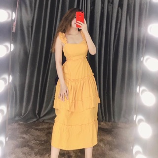 Váy maxi tầng