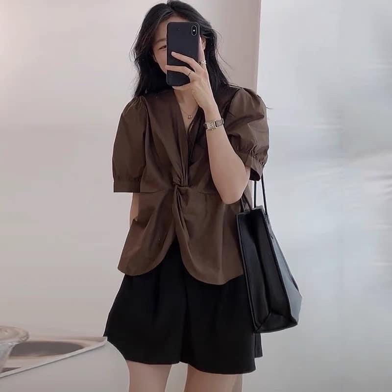 [Mã SKAMCLU9 giảm 10% đơn 100K] /2ENDSHOP/ Áo nữ vặn eo phong cách Vintage độc đáo (mẫu mới 2021)