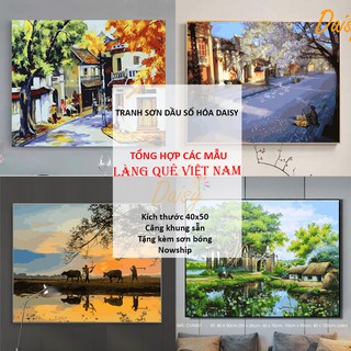 Tranh sơn dầu số hóa DAISY Tranh Phong Cảnh Việt Nam