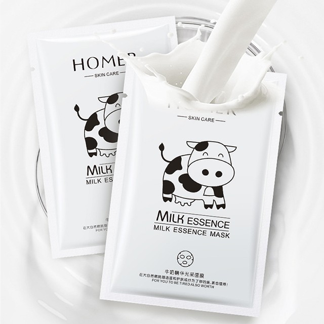 Mặt Nạ Sữa Bò HOME'R Milk Essence Dưỡng Trắng Da