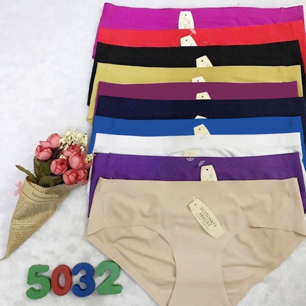 Quần lót nữ thun lạnh đúc su không đường may đẹp dễ thương cute ôm trọn vòng 3 quyến rủ 5032-33 S1QLSU01 S2