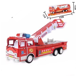 Đồ chơi xe cứu hỏa thang rút dài hợp kim nhựa cao cấp cho bé