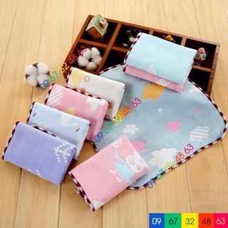 Khăn sữa rửa mặt 4 lớp sợi tre size to MOLA cao cấp cho bé