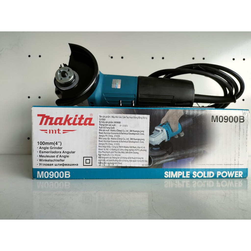 CHÍNH HÃNG - Máy mài góc sử dụng đĩa 100mm 540W Makita M0900B