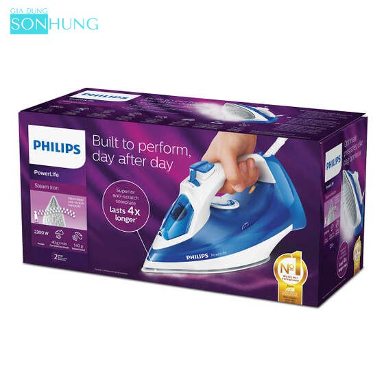 BÀN LÀ HƠI NƯỚC PHILIPS XUẤT XỨ INONESIA GC2990 CÔNG SUẤT 2300W