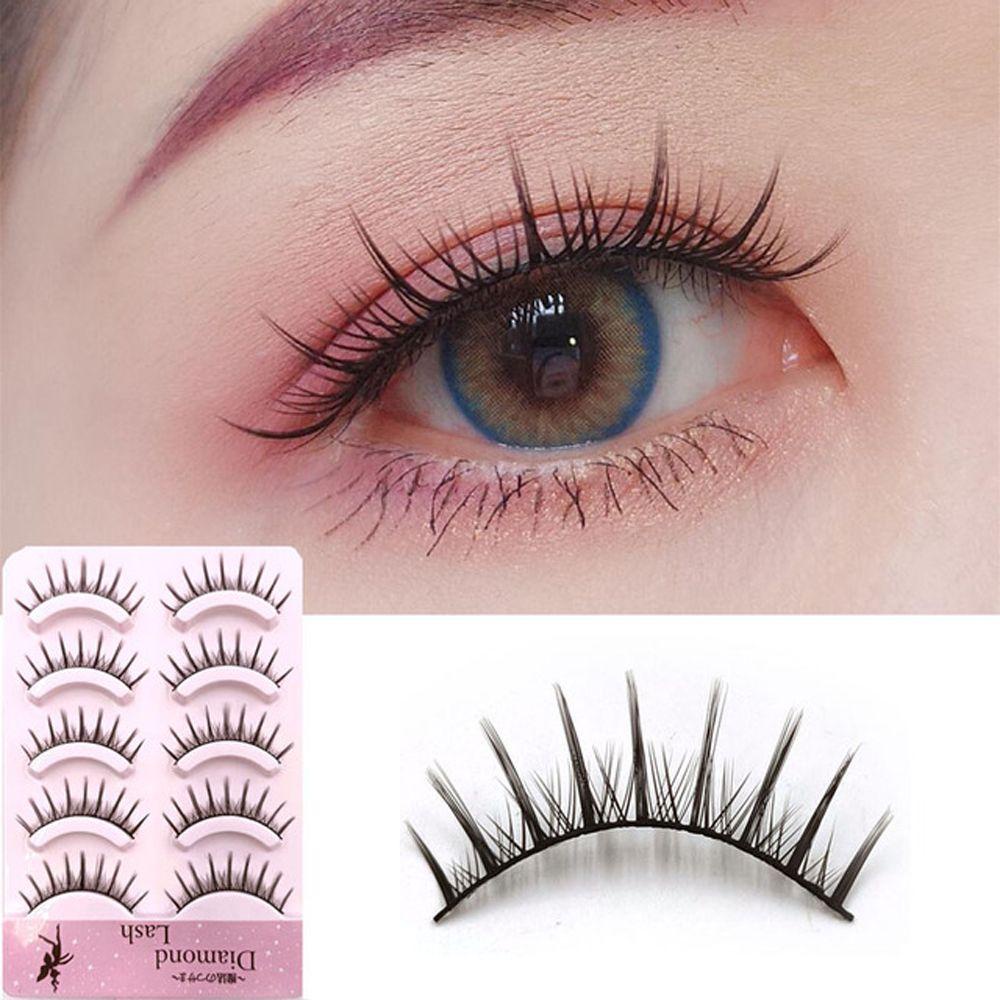 [Hàng mới về] 5 cặp lông mi giả 3D trang điểm mắt to thời trang/ làm đạo cụ hóa trang phong cách Nhật Bản cho nữ