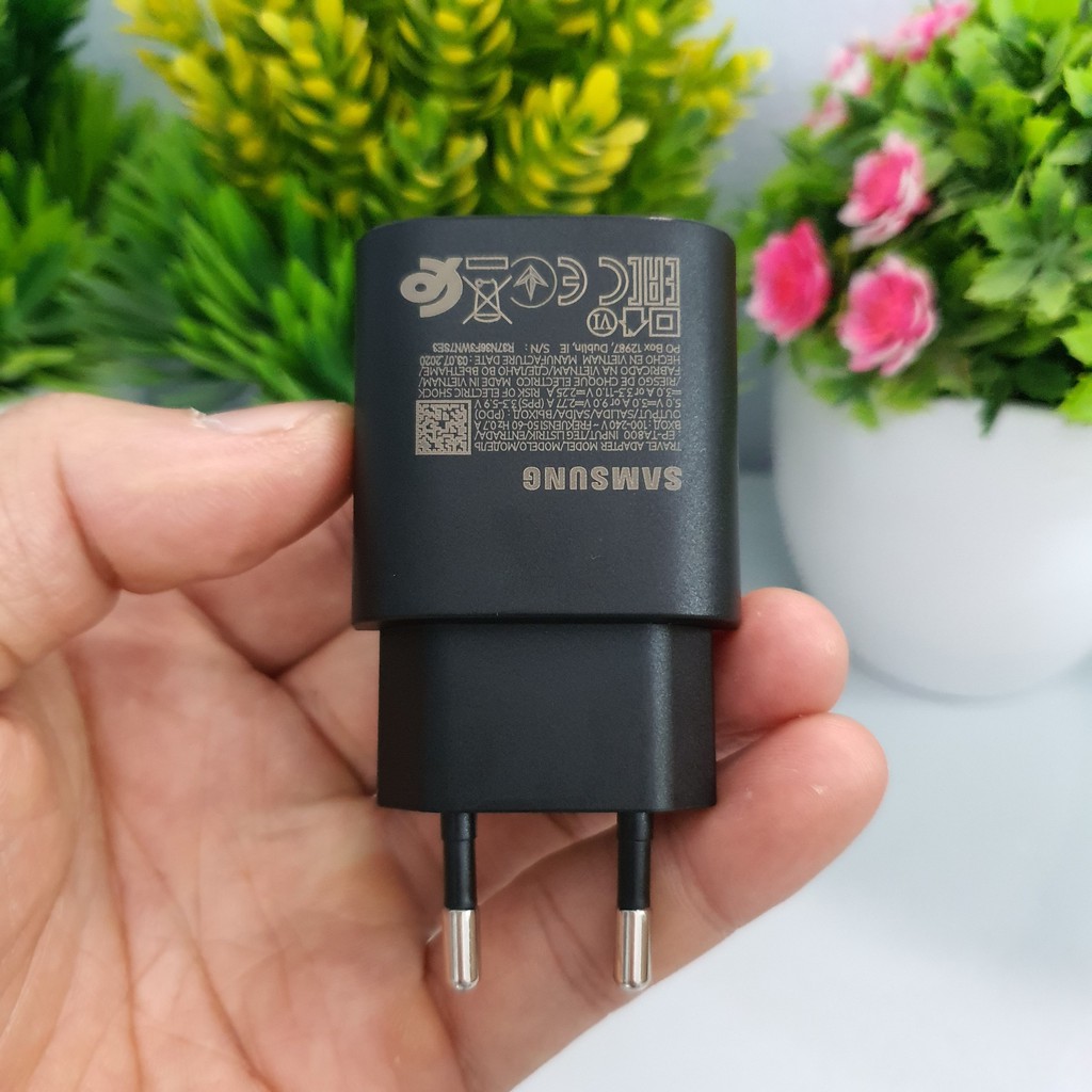 Sạc Siêu Nhanh Samsung 25W Chính Hãng Cho S22 Ultra, S22 Plus, S21 Ultra, S21, Note 20...Bảo Hành 12 Tháng