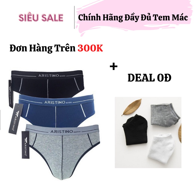 Quần Sịp Nam ARISTINO Quần Tam Giác Chính Hãng Cao Cấp Đủ Tem Mác