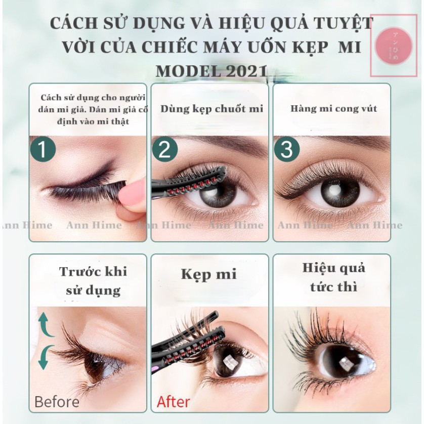 KẸP MI NHIỆT SIÊU CONG MAGITECH NHẬT BẢN MÁY UỐN MI NHIỆT MAGITECH NHẬP KHẨU