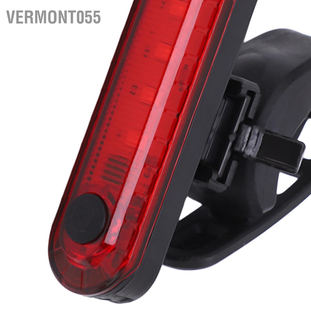 Vermont055 Bộ đèn xe đạp sạc USB IPX4 Chống nước đa chế độ Đèn pha hợp kim nhôm để đi câu cá