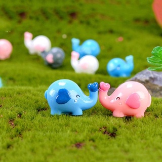 Mô hình voi con trái tim trang trí tiểu cảnh/ terrarium/ bể cá/ bon sai