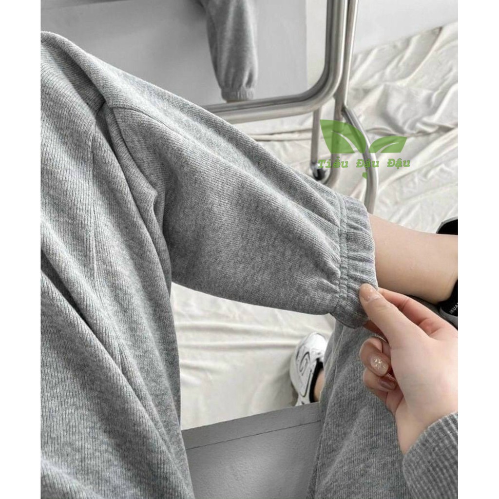 Quần Jogger Nữ Len Tăm dày ấm mùa đông Kiểu dáng trẻ trung năng động, cực dễ phối đồ