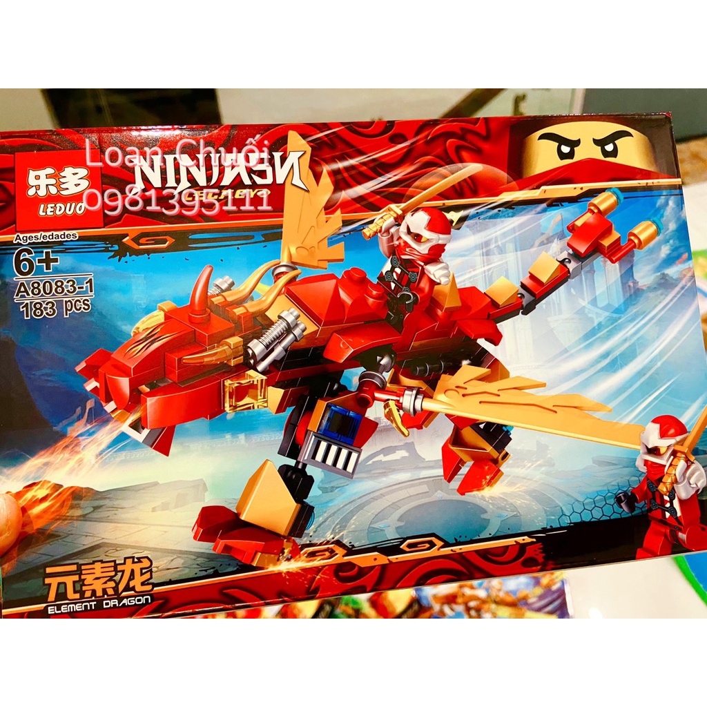 Lego ninja rồng phun lửa  kèm sách hướng dẫn- ảnh/ video thật.- TOYS89