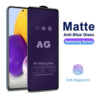 Kính cường lực nhám full màn chống vân tay / Chống Tia Sáng Xanh AG Cho Samsung Galaxy A73 A53 A33 A23 A13 A12 A22 A32 A42 A52 A11 A31 A51 A71 A10 A20 A30 A50 A10S A20S A30S A50S A21S A02 A03 A02S A03S Note 10 Lite S20 FE