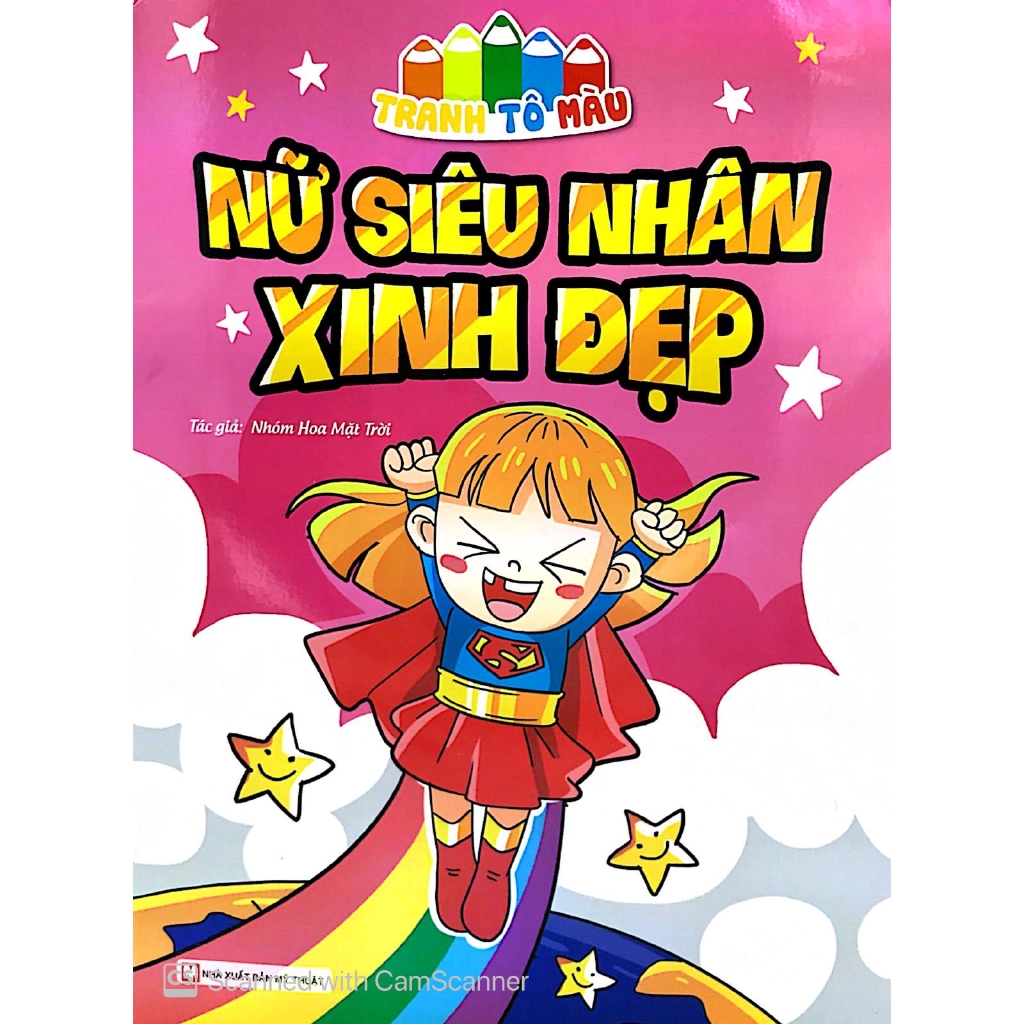 Sách - Tranh Tô Màu - Nữ Siêu Nhân Xinh Đẹp