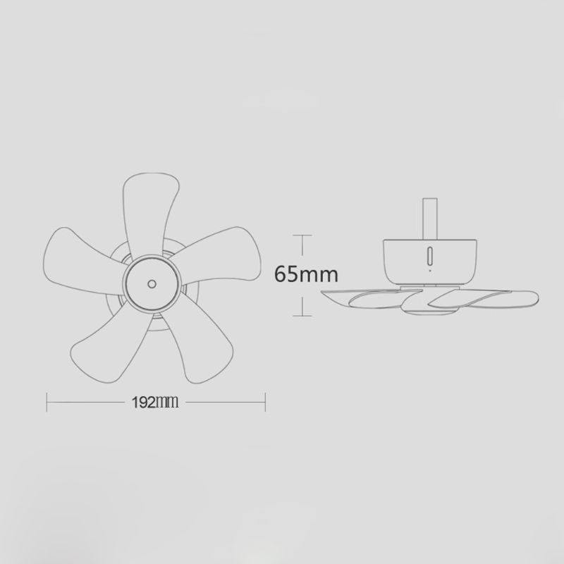 Quạt trần 4 tốc độ điều khiển từ xa 5v cổng usb tiện dụng