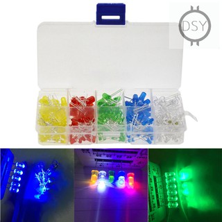 Set 300 đèn led nhiều màu 3v 20ma 3mm 5mm