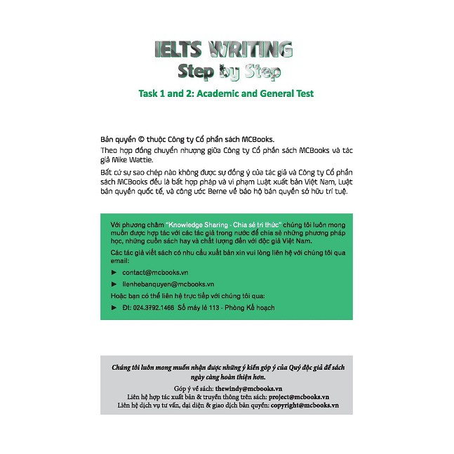 Sách IELTS Writing: Step by step