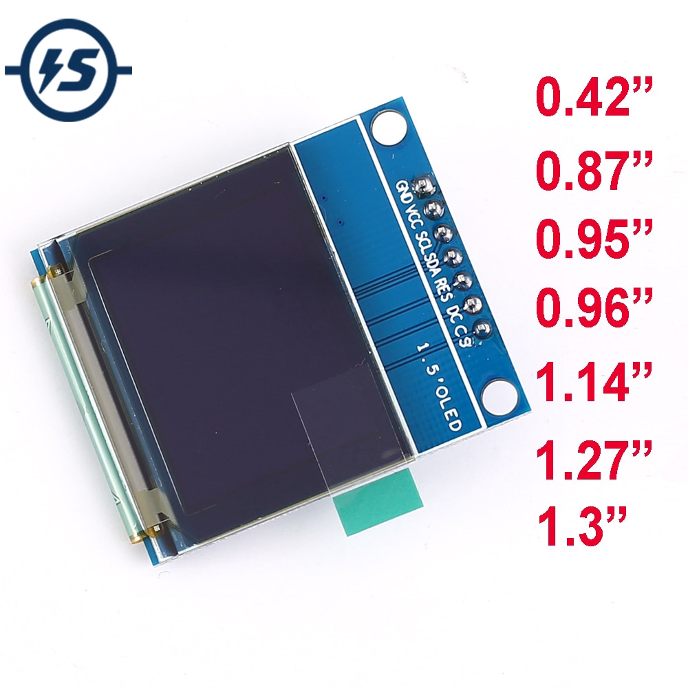 TFT OLED LCD Display Module SPI RGB SSD1306 SSD1351 SSD1331 ST7789 ST7789 Driver 0.42" 0.87" 0.95" 0.96" 1.14" 1.27" 1.3"