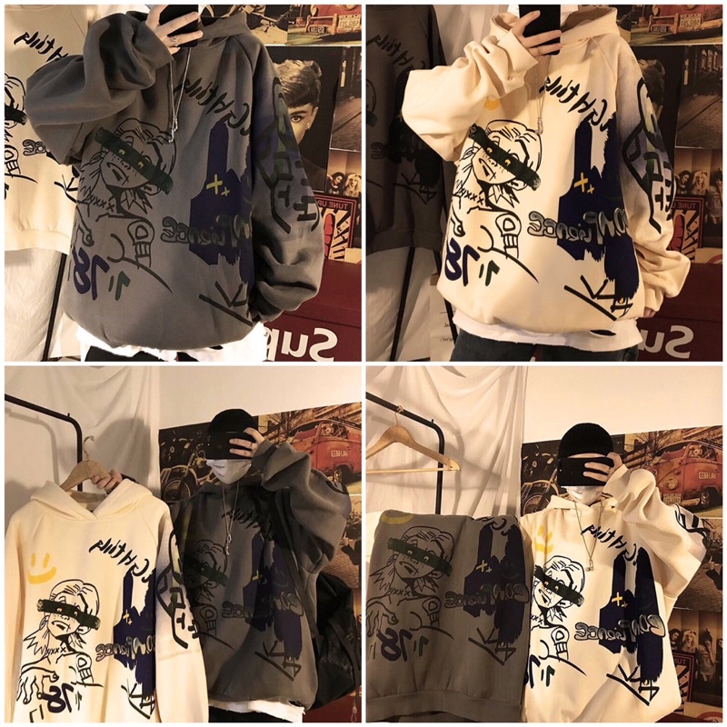 [RẺ VÔ ĐỊCH] Hoddie in hình cả thân sẵc nét nỉ ngoại unisex(kèm ảnh thật)