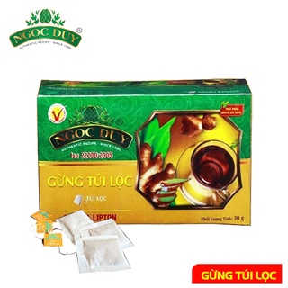 TRÀ GỪNG TÚI LỌC GINGER LIPTON NGỌC DUY [15 TÚI LỌC]