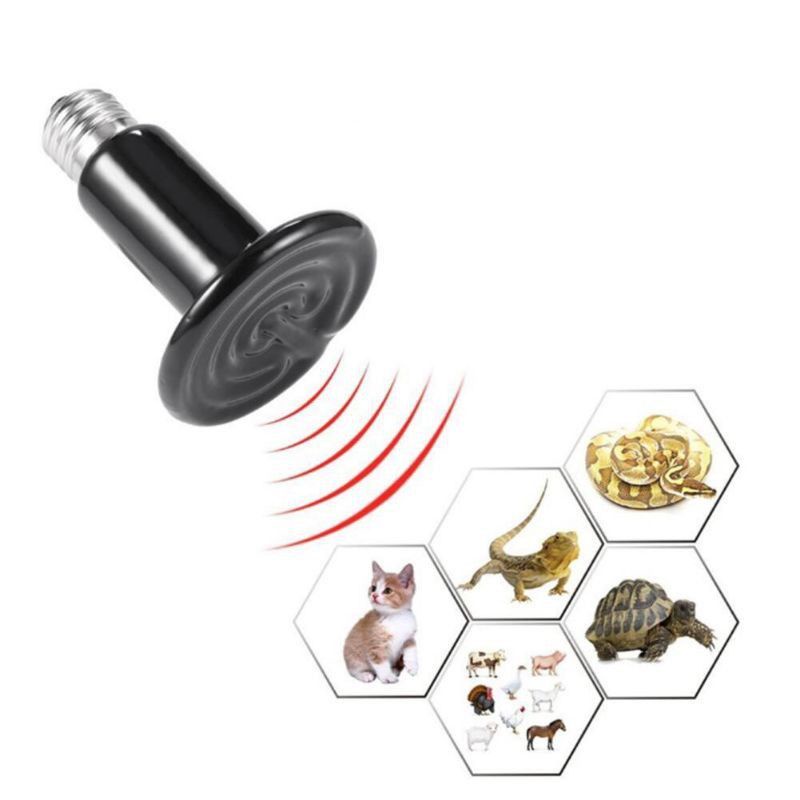 Đèn sưởi sứ sưởi ban đêm không phát ra ánh sáng cho bò sát,thú cưng khác cũng đc