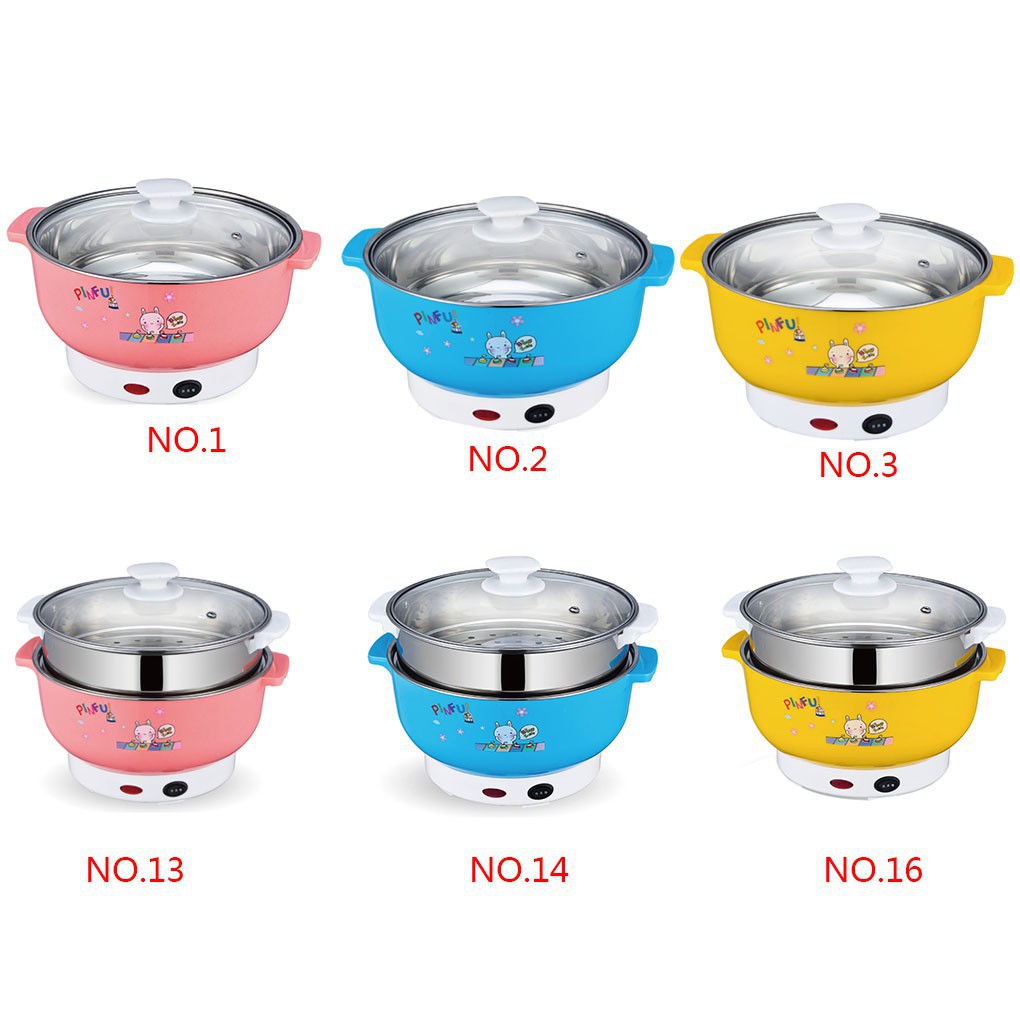 Nồi Nẩu Lẩu Điện COOKING POT SIZE 26CM, Nồi Lẩu Đa Năng - Chiên, Xào, Nấu Ăn, Nấu Lẩu Mini - Shop Khobuon11688