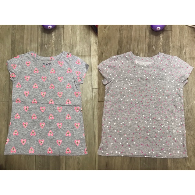 Size 3-5t Áo tay ngắn bé gái cotton xuất dư