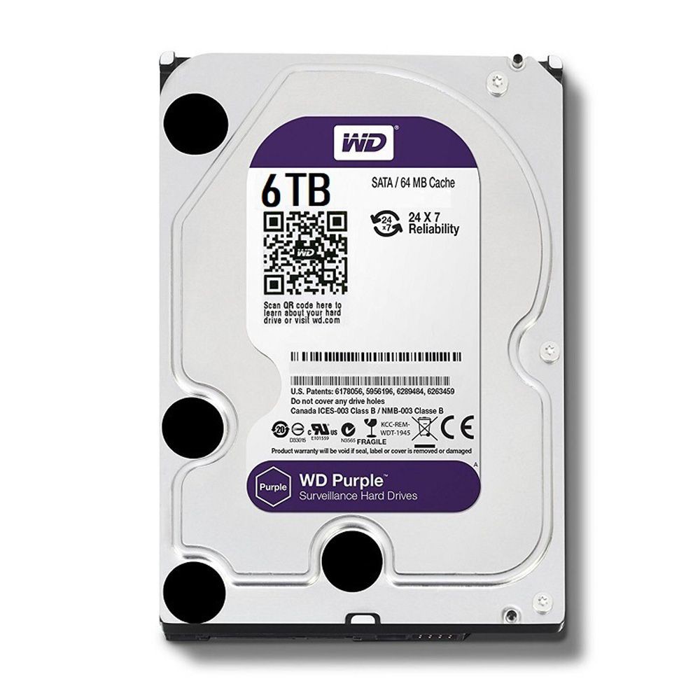 Ổ cứng 3.5 inch Western Digital WD Purple 10TB 8TB 6TB 4TB Chuyên dụng cho camera và Server