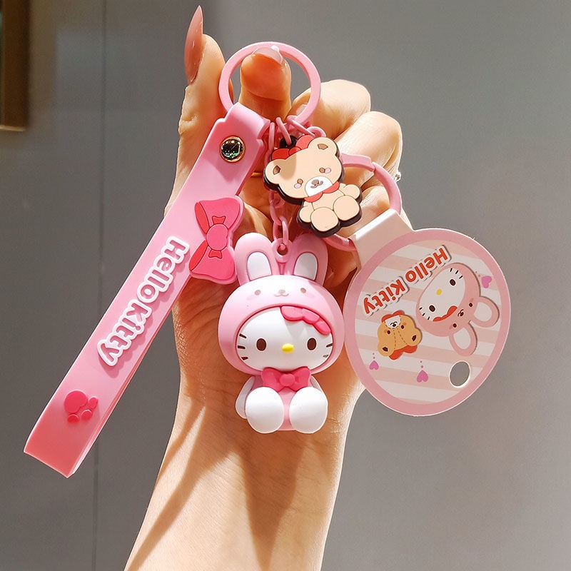 Móc Khóa Hình Máy Ảnh Hello Kitty Đáng Yêu