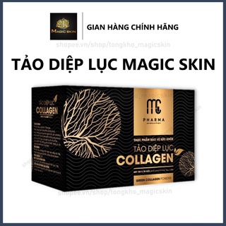 Tảo diệp lục Collagen 👍 Magic Skin Mc Pharma 👍 SÁNG DA NGỪA LÃO HÓA ✔ CHÍNH HÃNG ⏺ Hộp 30 gói