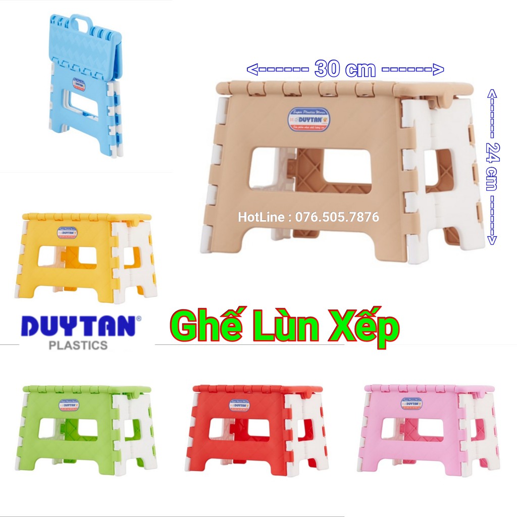 Ghế nhựa xếp lùn nhựa duy tân