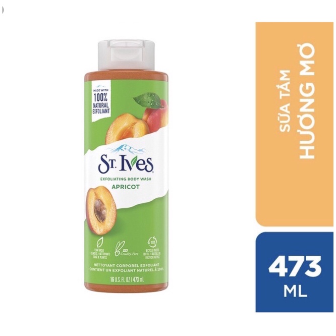 Sữa Tắm Trắng Da St.Ives Body Wash 473ml - USA Chính Hãng