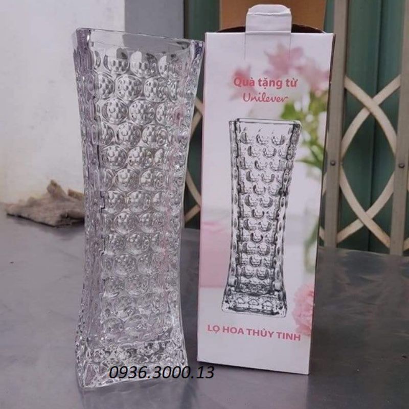 LỌ CẮM HOA THỦY TINH PHA LÊ SIÊU ĐẸP