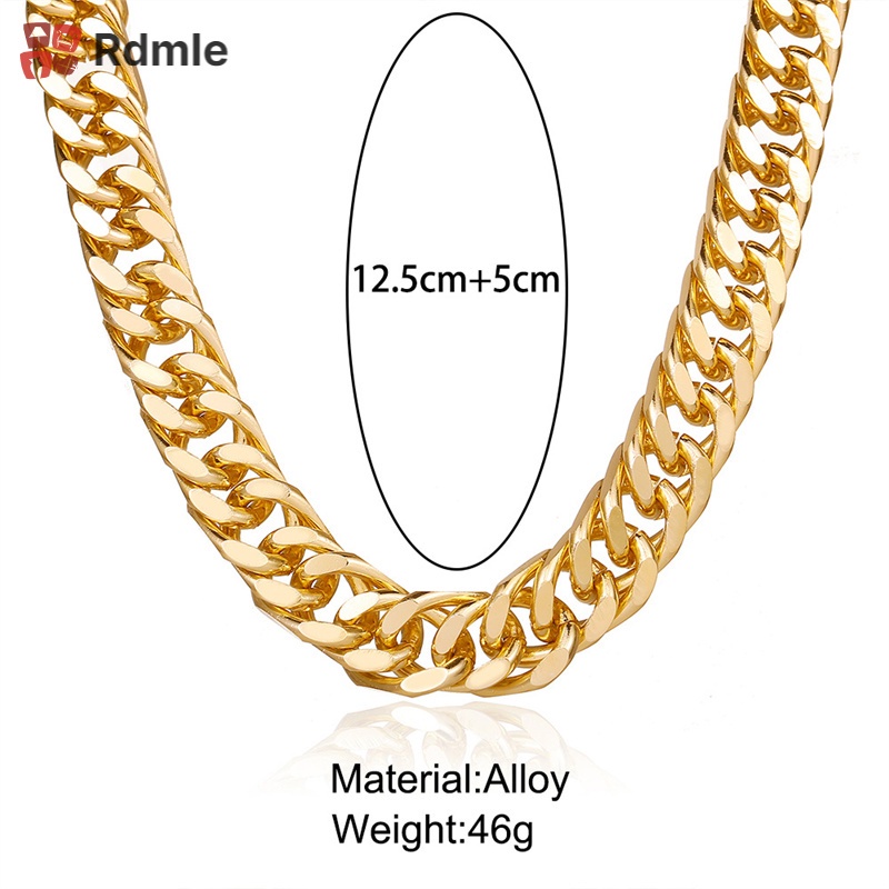 Vòng cổ Kim Loại Dày Phong Cách Hip Hop Cá Tính Dành Cho Nam Và Nữ