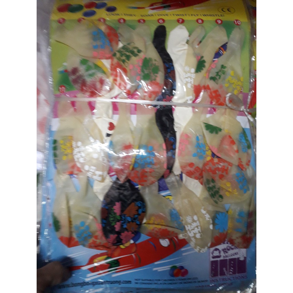 Giá Sỉ 1 vỉ bóng hoa hình Qủa to loại đẹp 30 quả