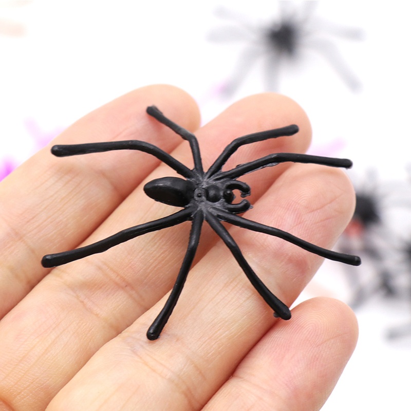 Set 200 Con Nhện Bằng Nhựa Đồ Chơi Trang Trí Halloween