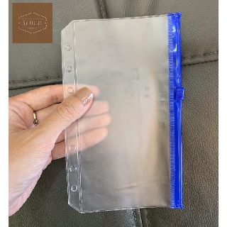 Túi zip 6 lỗ màu gắn sổ còng A5/A6