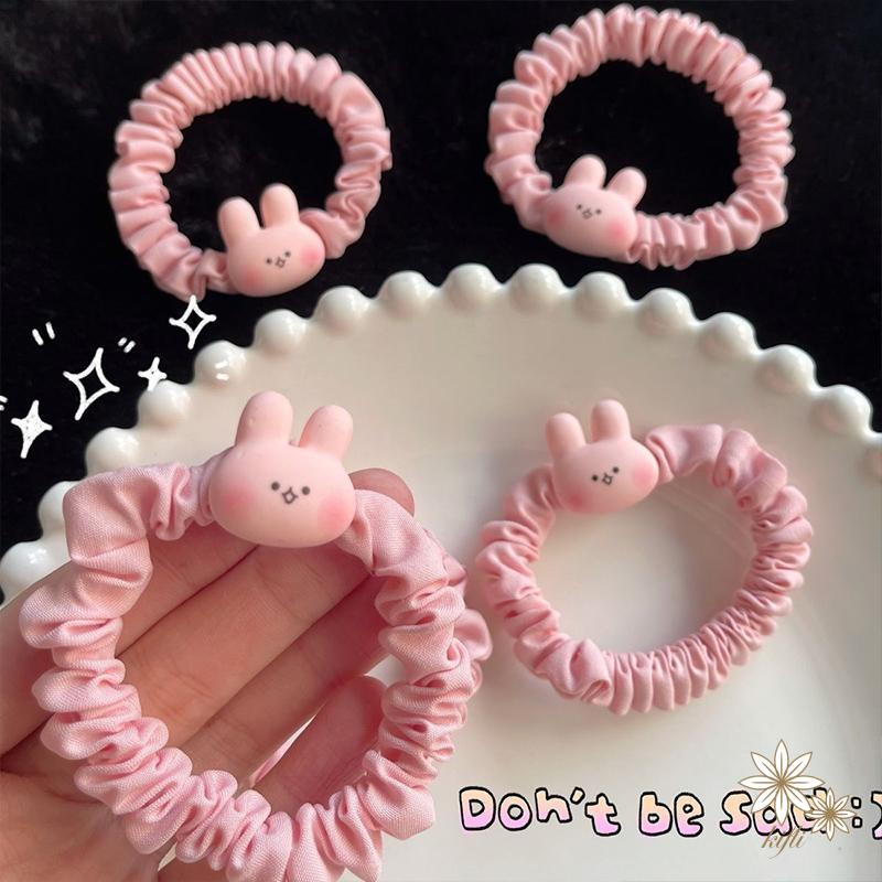 Dây Cột Tóc Cao Su Co Giãn Hình Thỏ Dễ Thương Cho Nữ