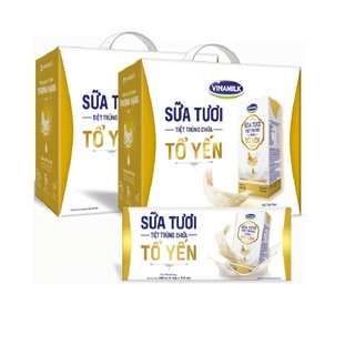 1 thùng sữa tươi tiệt trùng vinamilk có chứa tổ yến - thùng 24 hộp x 110ml