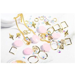 đá mắt mèo charm set tráng trí móng nail