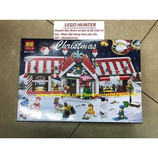 Bộ xếp hình lego bela 11093 cửa hàng bán đồ giáng sinh