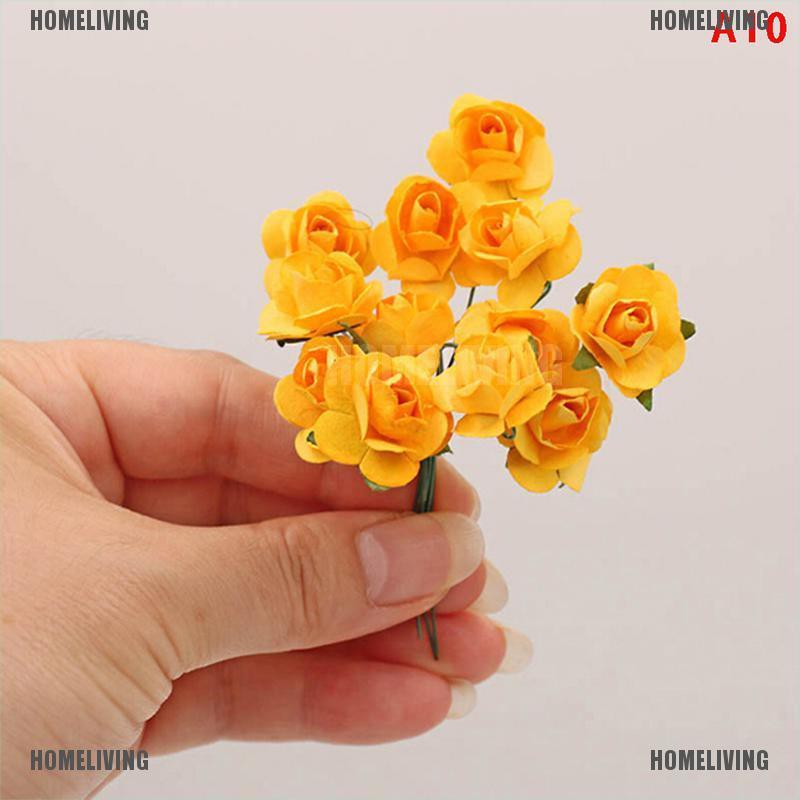 [Homeliving] Bó Hoa Hồng mini Thắt Nơ Bằng Tay Cho Nhà Búp Bê